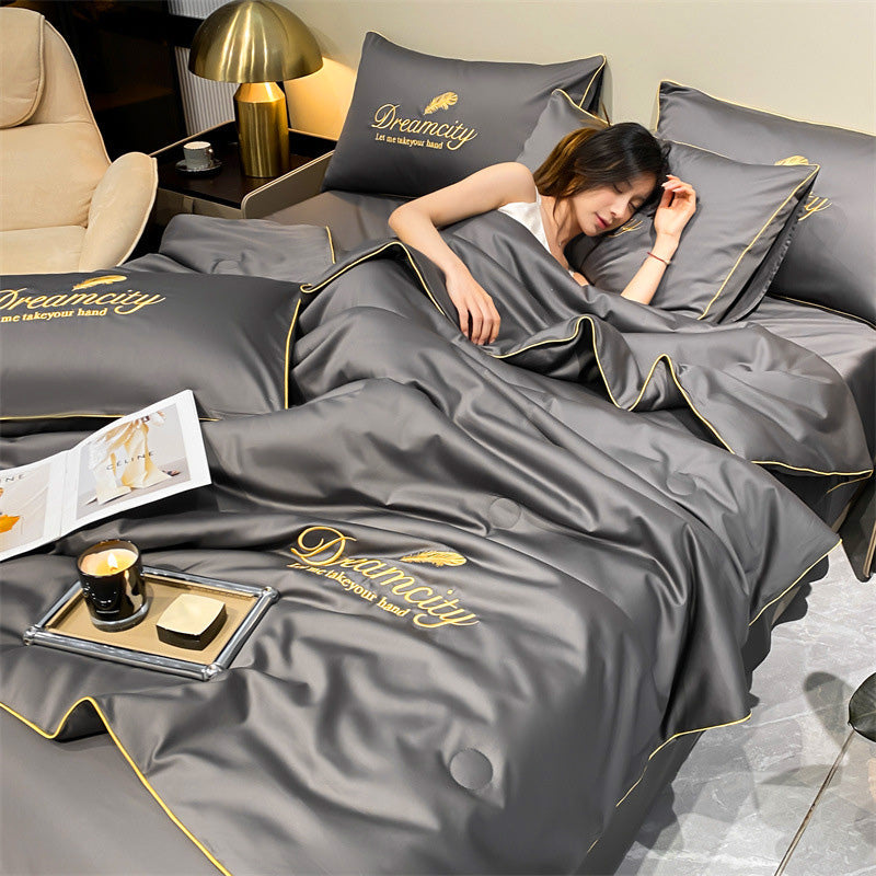 Piumino estivo in seta ghiacciata - Freschezza e comfort notturno
