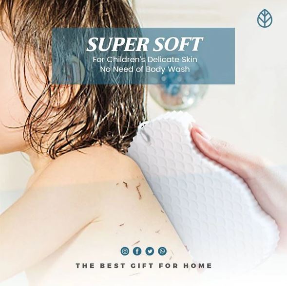 Esponja de baño exfoliante super suave