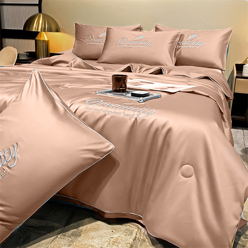 Piumino estivo in seta ghiacciata - Freschezza e comfort notturno