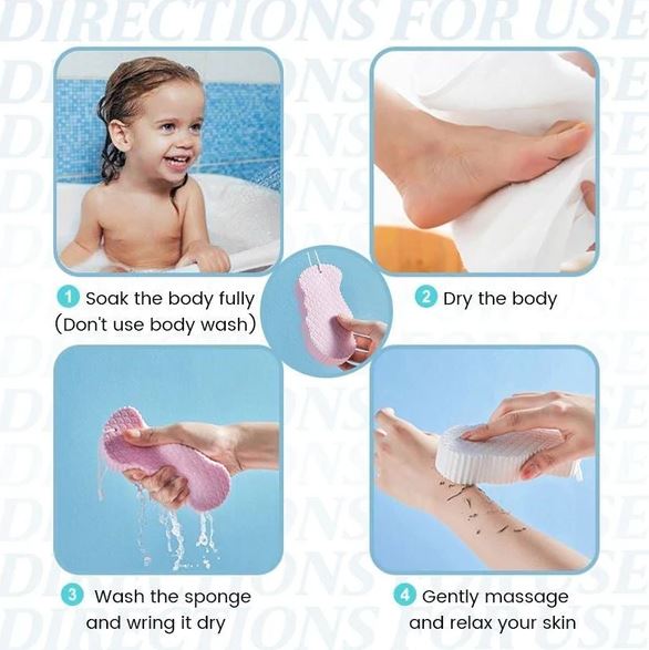 Esponja de baño exfoliante super suave