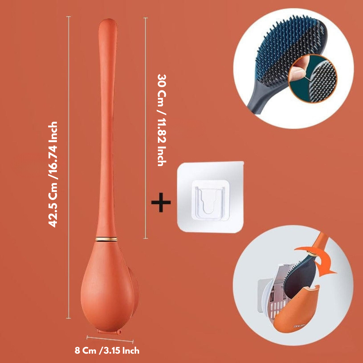 SmartBrush - Elegant och hygienisk toalettborste i silikon