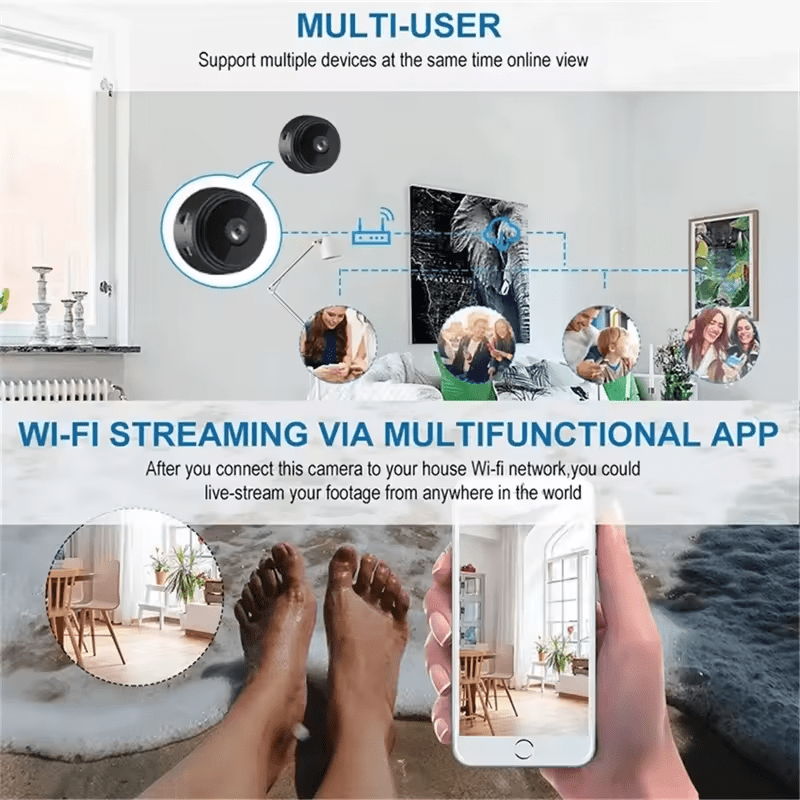 Mini WiFi Magnetische Camera: Discrete en Effectieve Beveiliging 